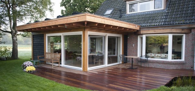 Tuinkamer met riante overstek Tuinkamer met riante overstek